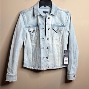 NYDJ Women's Light Blue Denim Jacket XXS